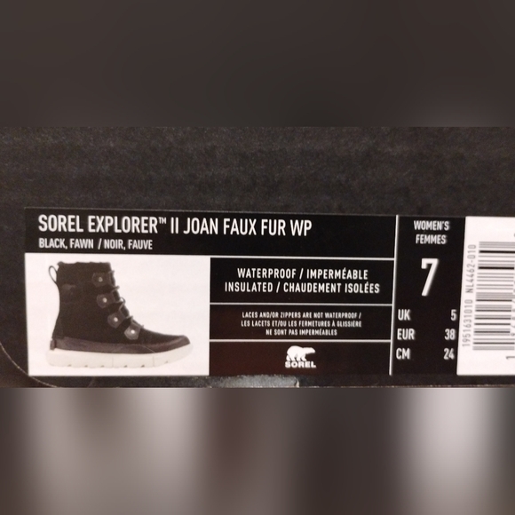Sorel Explorer II Joan Faux Fur woman's size 7 - Picture 9 of 12
